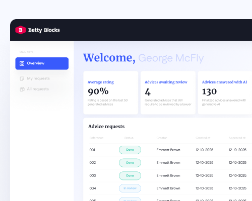 Legal client request portal